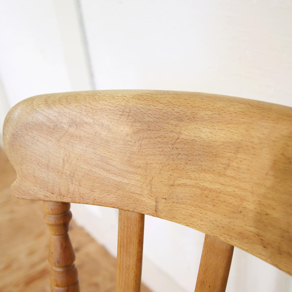 スラットバックチェア 【1】ダイニングチェア ビーチ材 中古