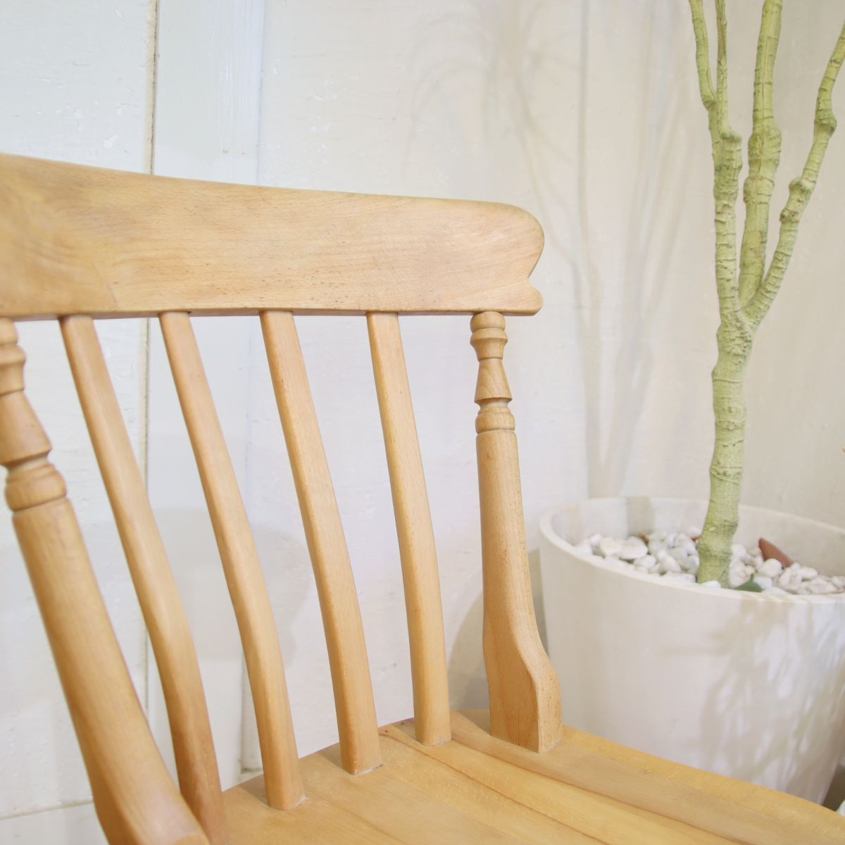 スラットバックチェア 【1】ダイニングチェア ビーチ材 中古