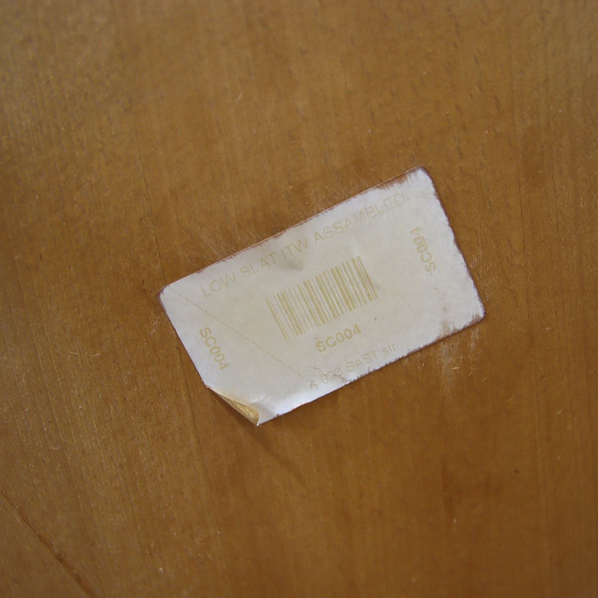 スラットバックチェア 【3】ダイニングチェア ビーチ材 中古