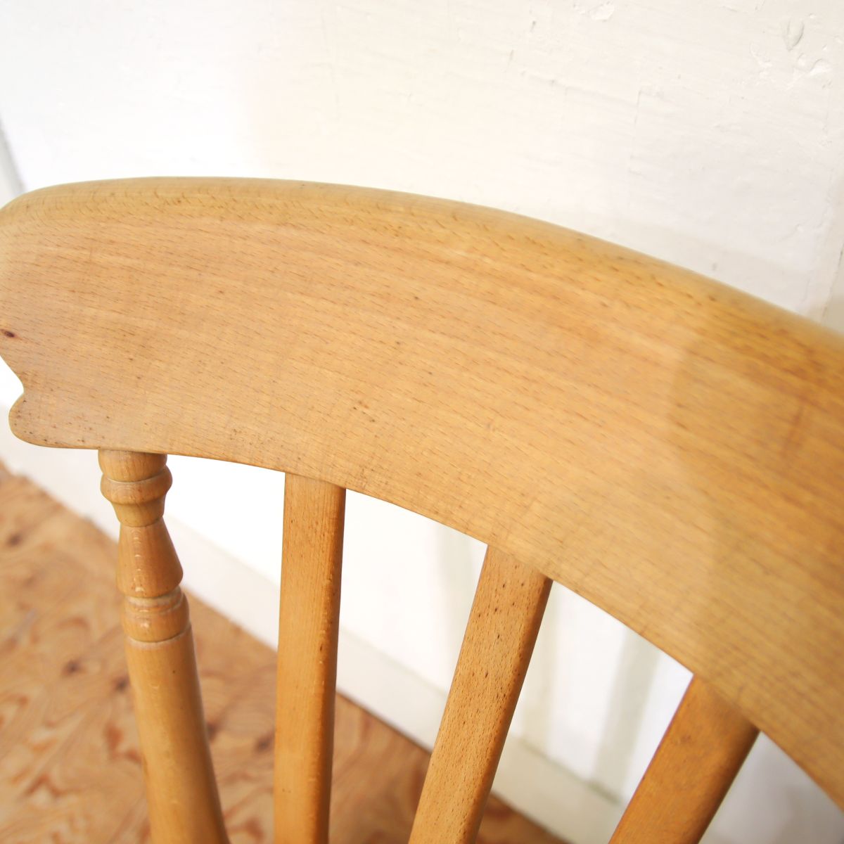 スラットバックチェア 【3】ダイニングチェア ビーチ材 中古