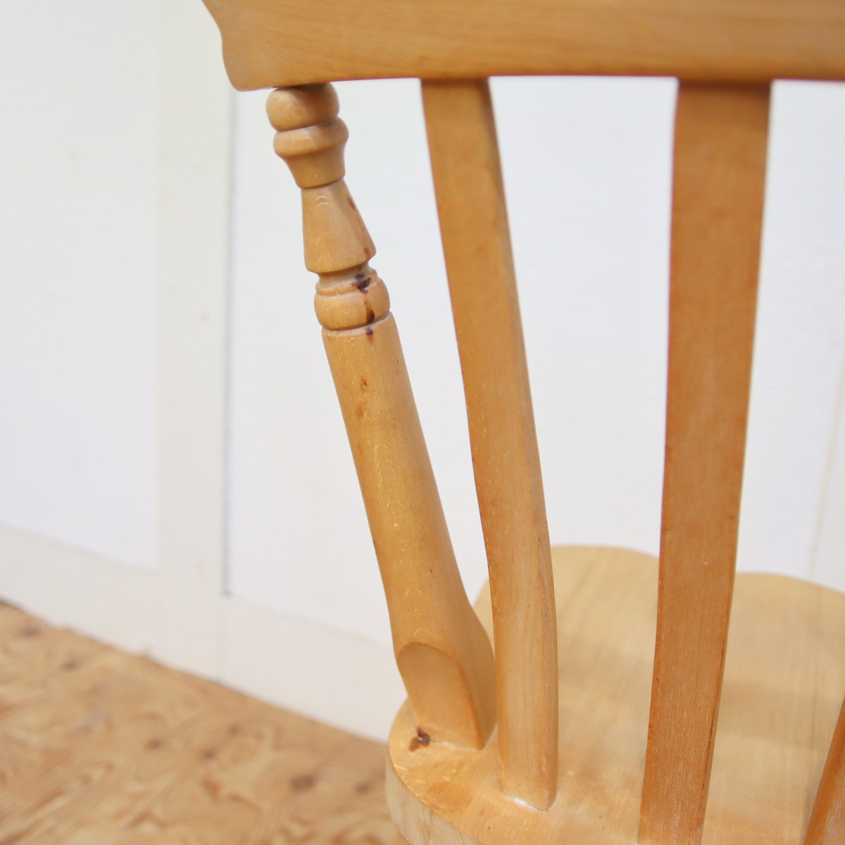 スラットバックチェア 【3】ダイニングチェア ビーチ材 中古