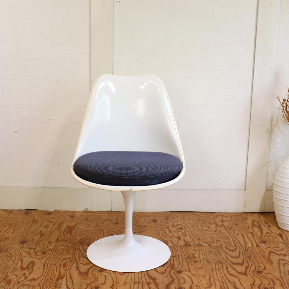 ノール / Knoll チューリップチェア ブルー ダイニングチェア エーロサーリネン 【9】 ヴィンテージ