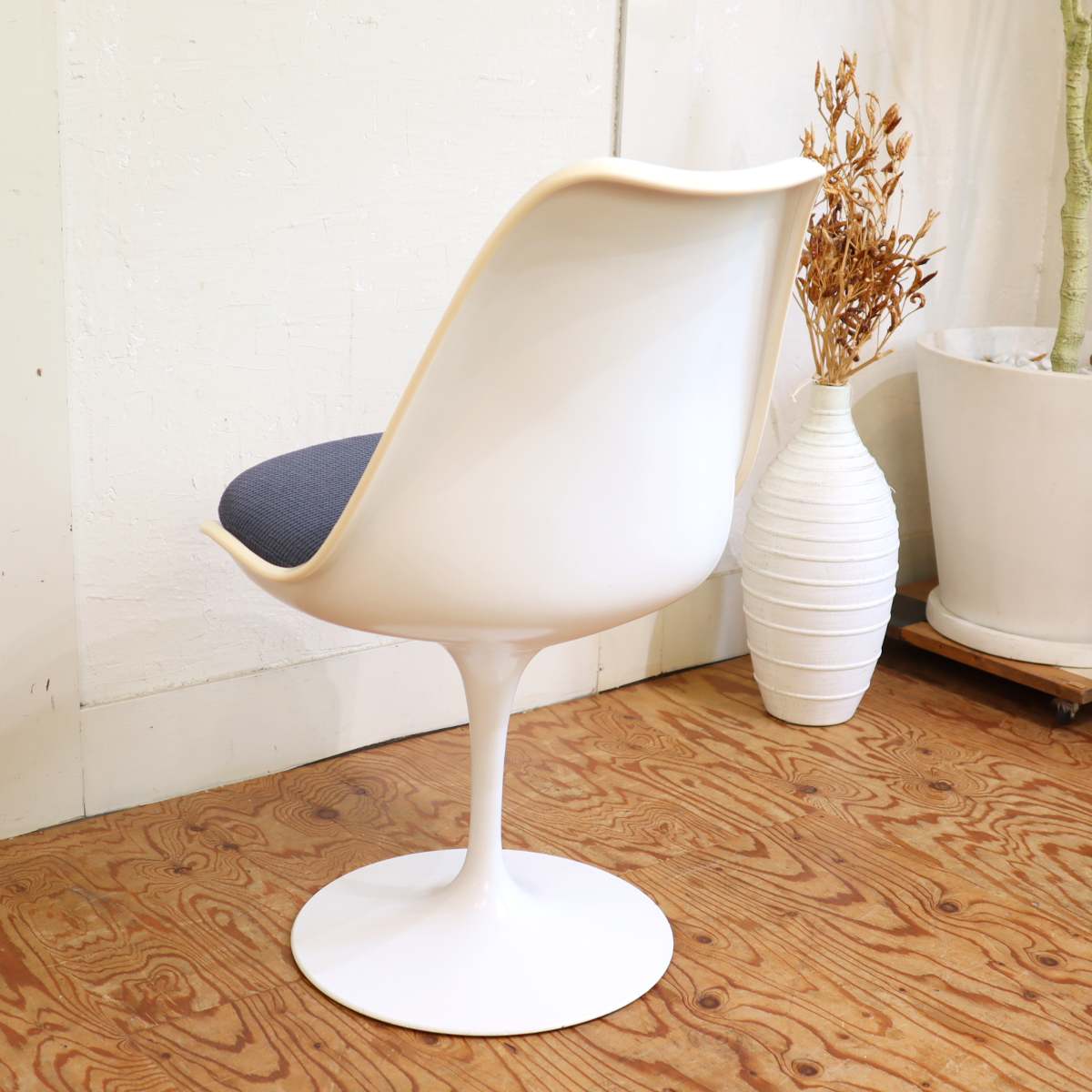 ノール / Knoll チューリップチェア ブルー ダイニングチェア エーロサーリネン 【9】 ヴィンテージ