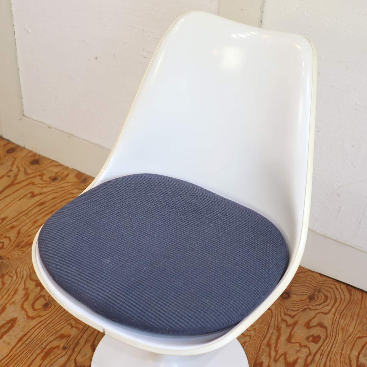 ノール / Knoll チューリップチェア ブルー ダイニングチェア エーロサーリネン 【9】 ヴィンテージ