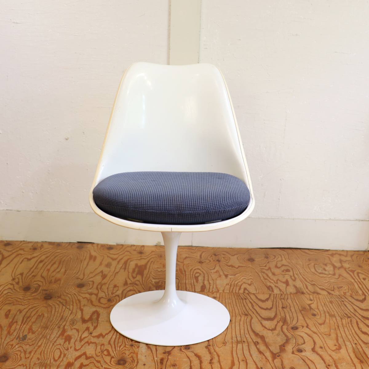 ノール / Knoll チューリップチェア ブルー ダイニングチェア エーロサーリネン 【10】 ヴィンテージ