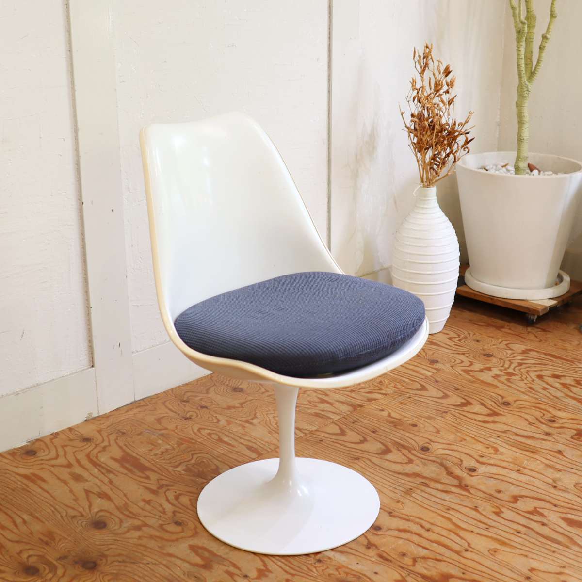 ノール / Knoll チューリップチェア ブルー ダイニングチェア エーロサーリネン 【10】 ヴィンテージ