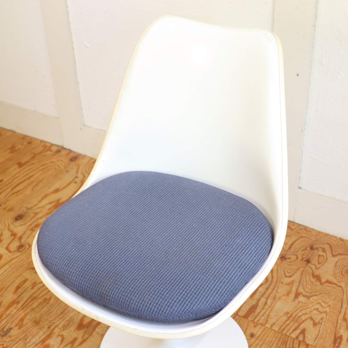 ノール / Knoll チューリップチェア ブルー ダイニングチェア エーロサーリネン 【10】 ヴィンテージ