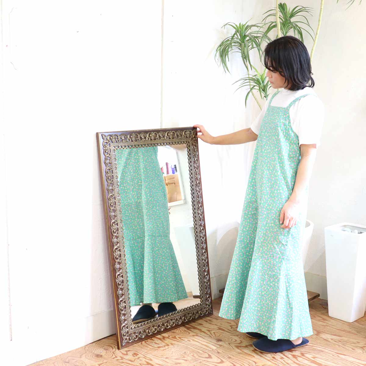 ウォールミラー クラシカル アンティーク風 中古