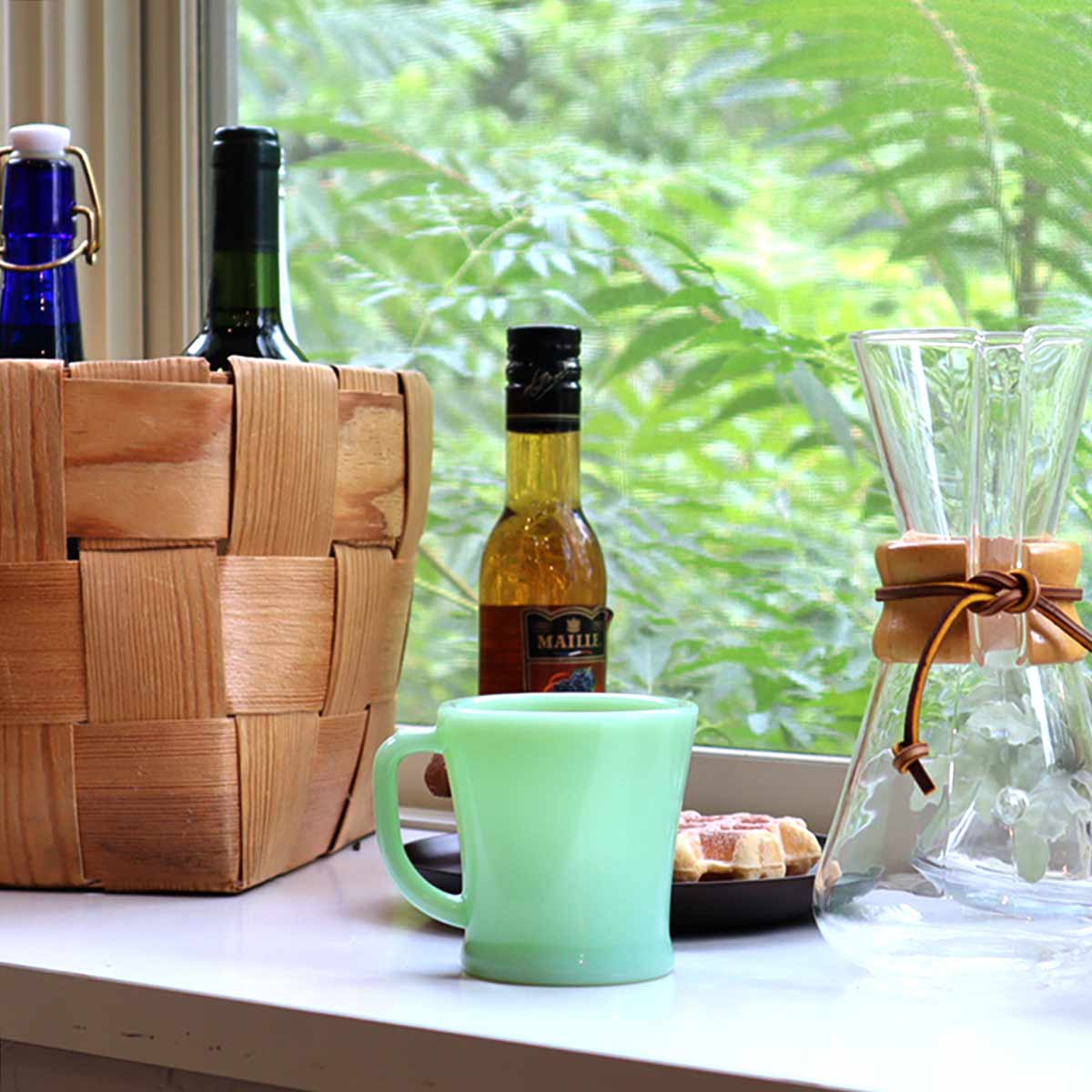 ファイヤーキング / Fire-King ジェダイ Dハンドル マグ GLASS 希少  