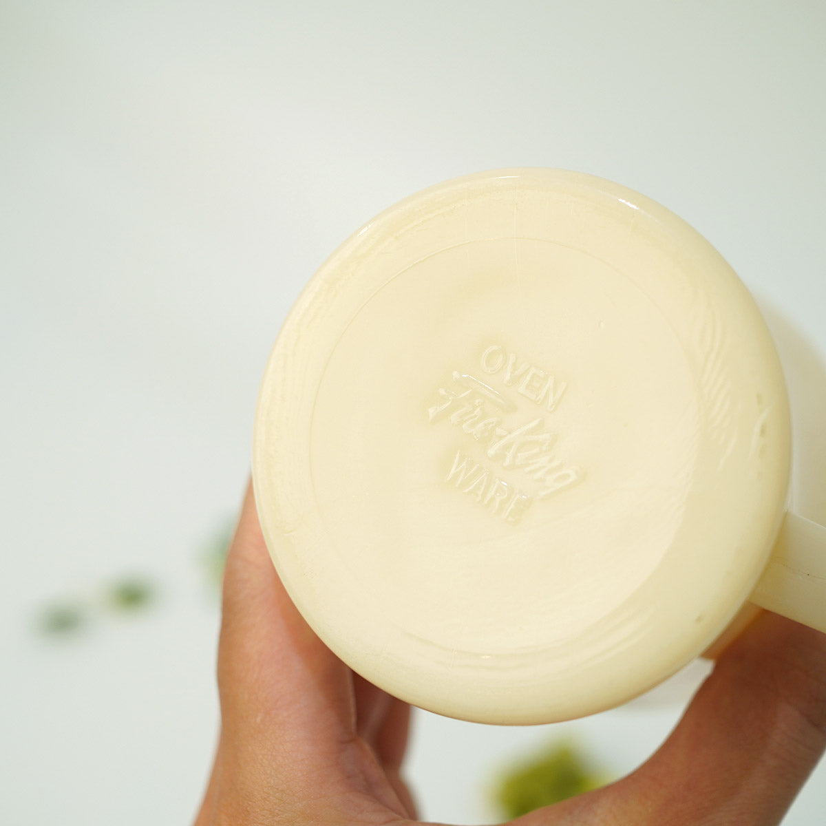 ファイヤーキング / Fire-King Dハンドルマグ アイボリー ヴィンテージ