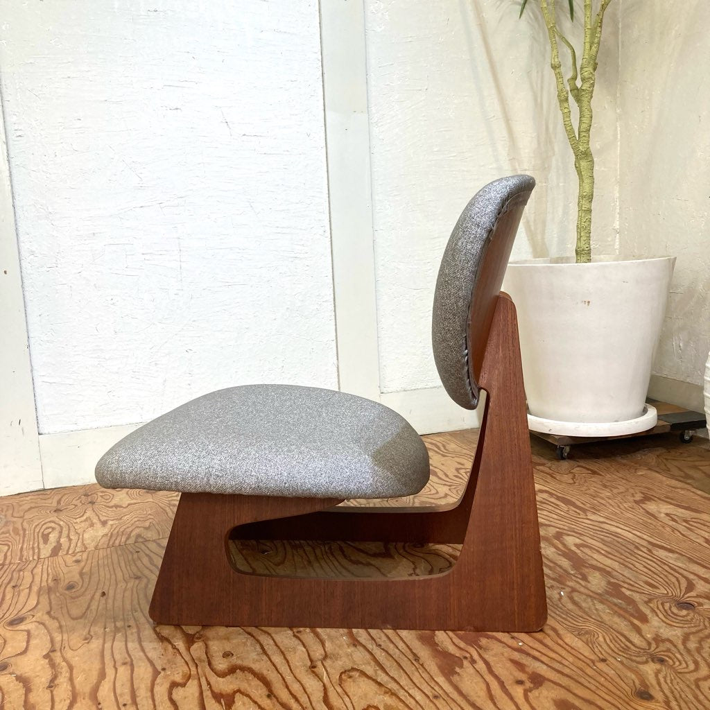 天童木工 / Tendo 低座イス チーク材 長大作 中古