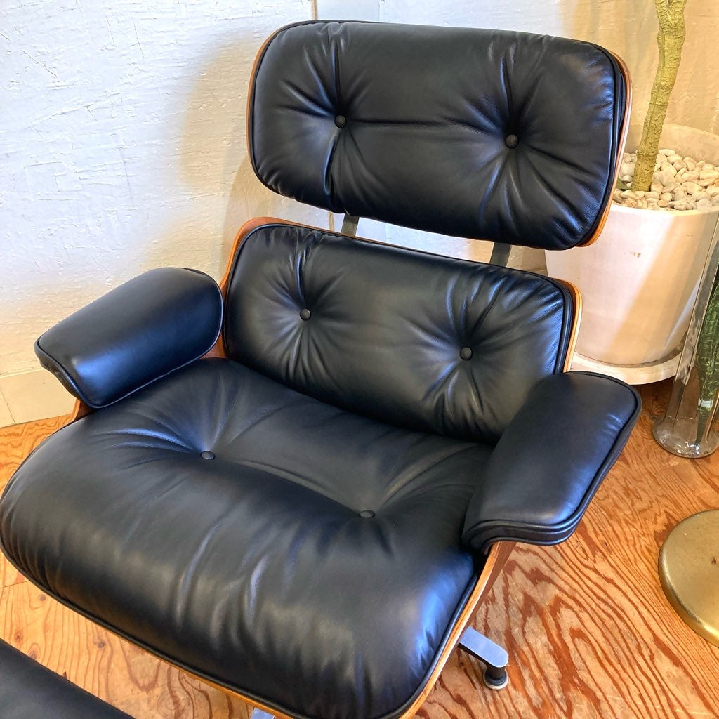 イームズ ラウンジチェア&オットマン Herman Miller ハーマンミラー チャールズ&レイ・イームズ 80年代 中古
