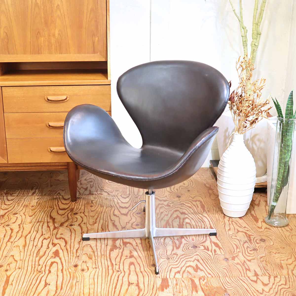 フリッツ・ハンセン / FRITZ HANSEN スワンチェア FH3322 本革 レザー 