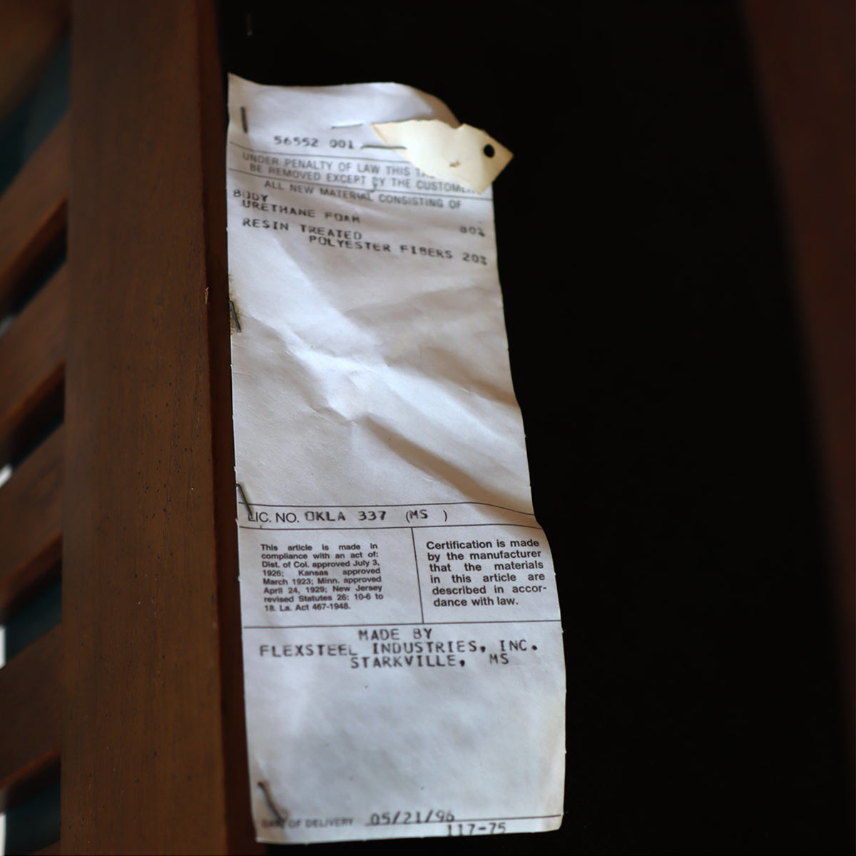 フレックススチ―ル・インダストリ―ズ / Flexsteel Industries ロッキングチェア 本革 グリーン 中古