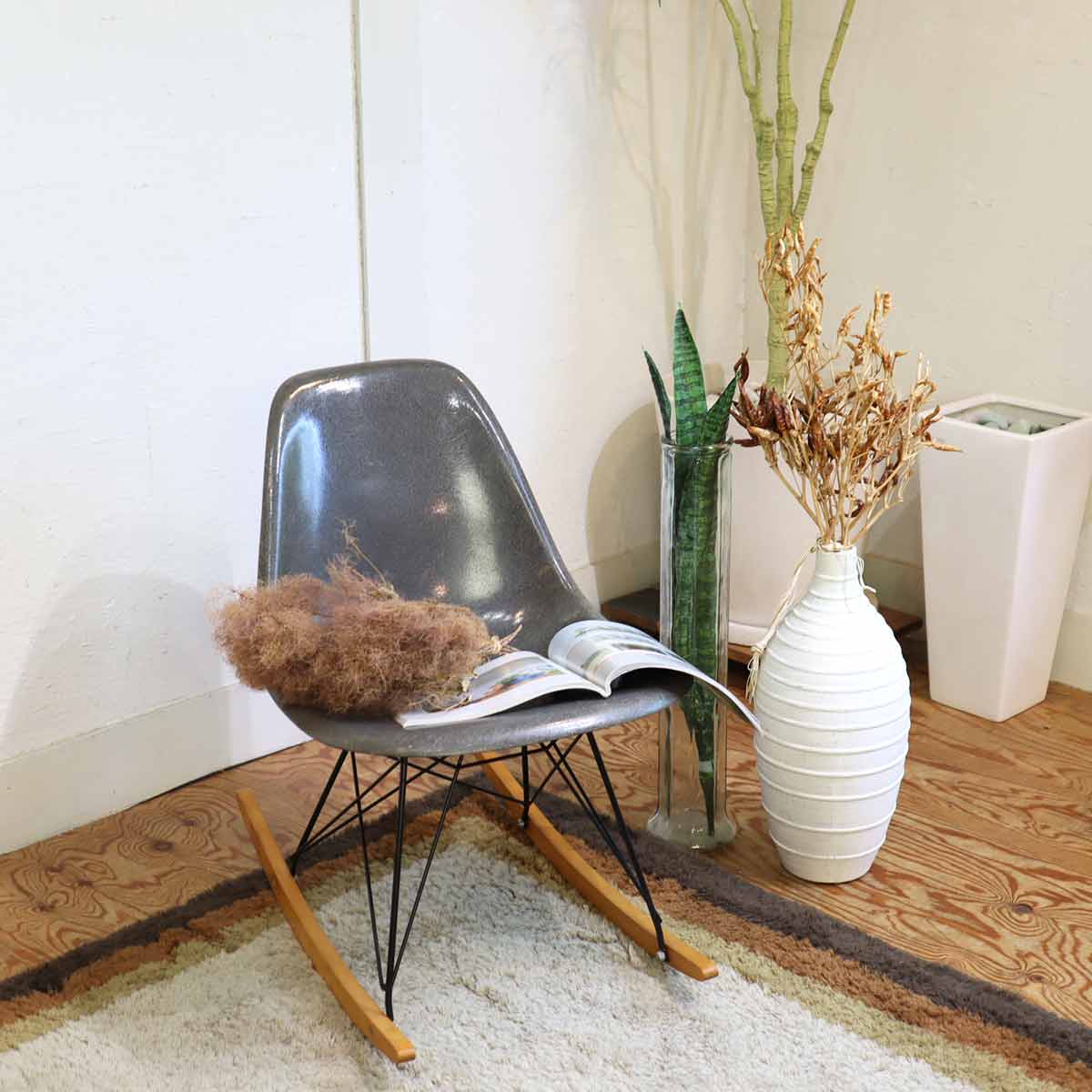 ハーマンミラー / Herman Miller サイドシェルチェア 2nd ロッカーベース チャールズ&レイ・イームズ  FRP ヴィンテージ