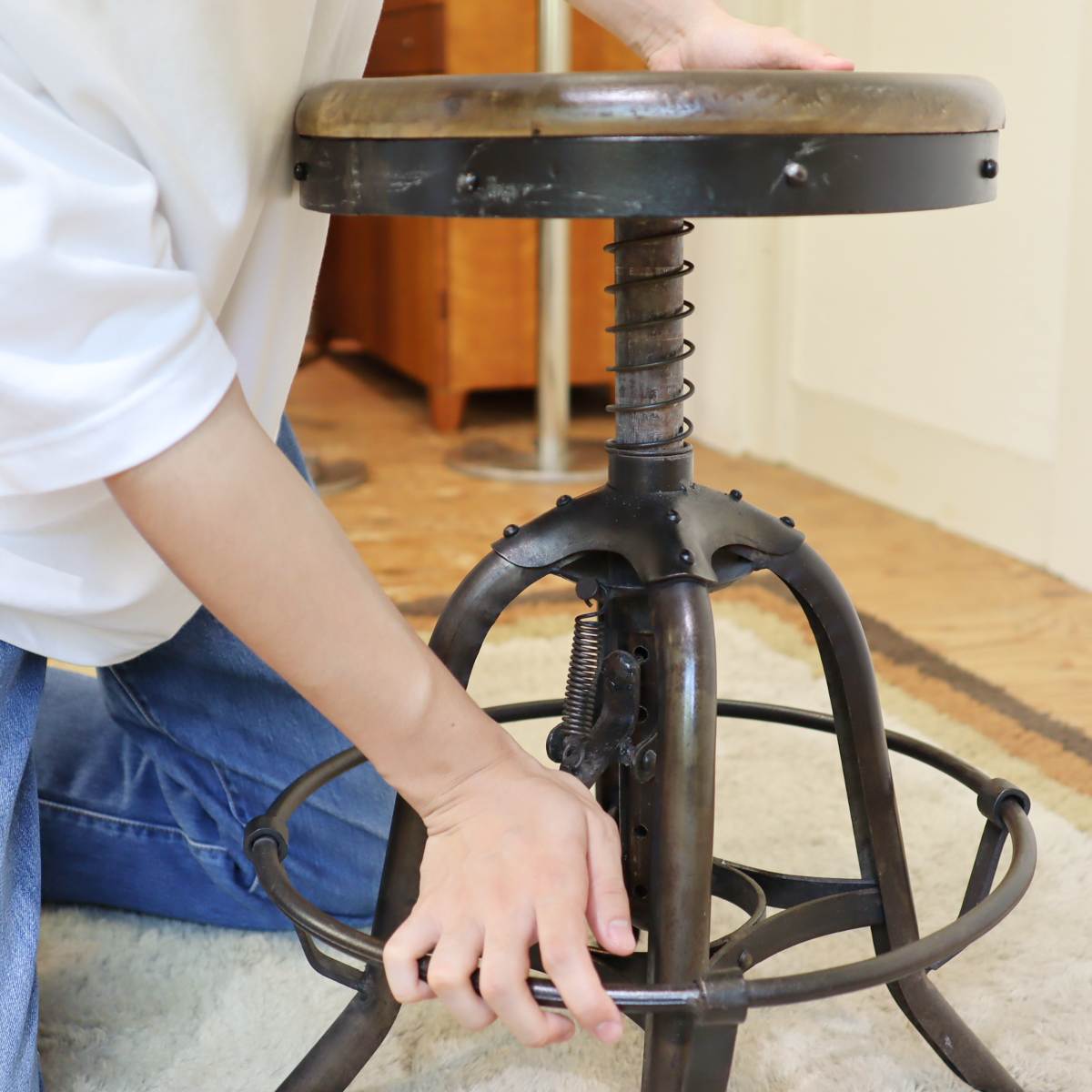 ジャーナルスタンダードファニチャー / journal standard Furniture スツール GUIDEL ATETIER STOOL 中古