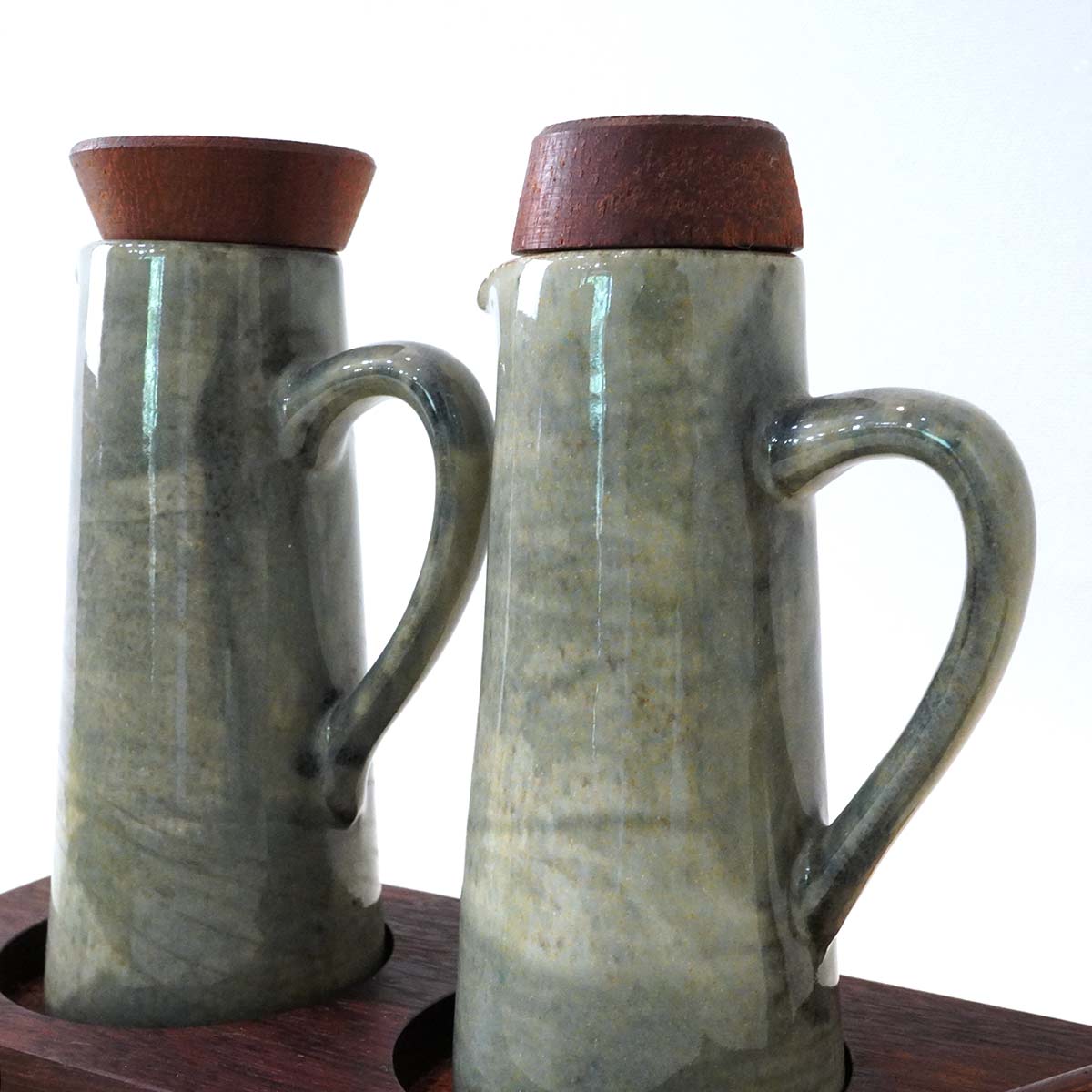 調味料入れ ビネガーボトル 醤油さし トレイ付き セット 古道具 ヴィンテージ