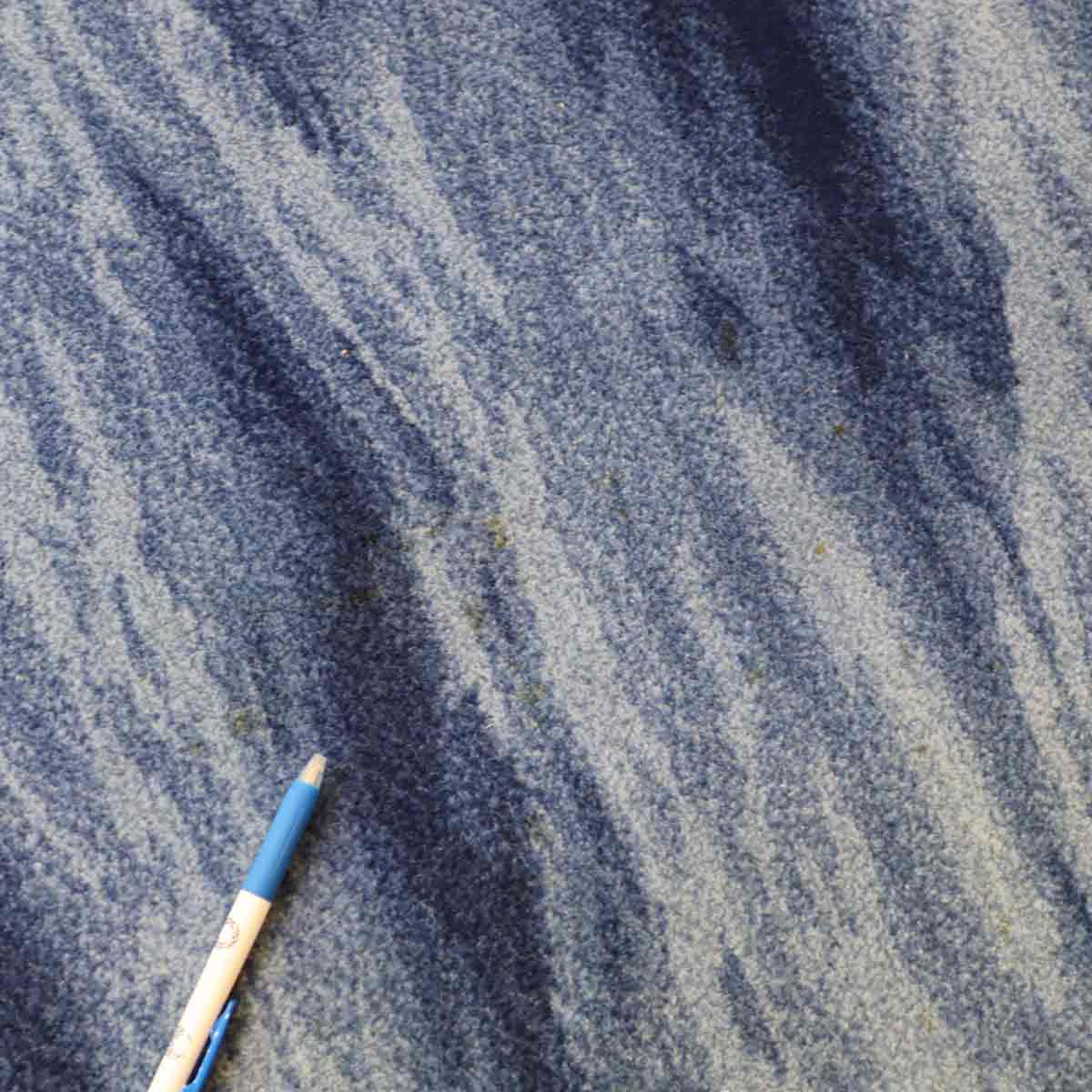 オリエンタルカーペット 山形緞通 UMI-Dark Blue M 絨毯 CF-0529-0007 中古