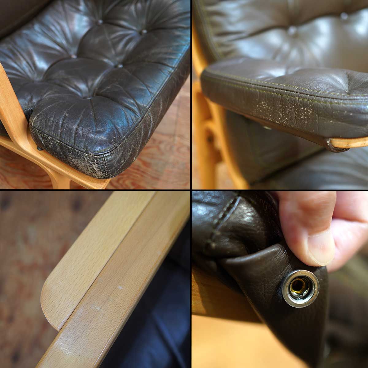 DUX社  イージーチェア 1人掛けソファ アームチェア ブルーノ・マットソン 本革 北欧 ヴィンテージ