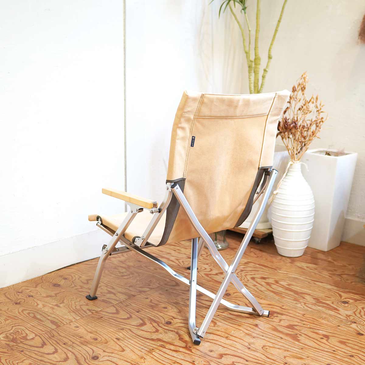 スノーピーク / snow peak ローチェア30 カーキ 折りたたみチェア 収納ケース付 LV-090KH 中古