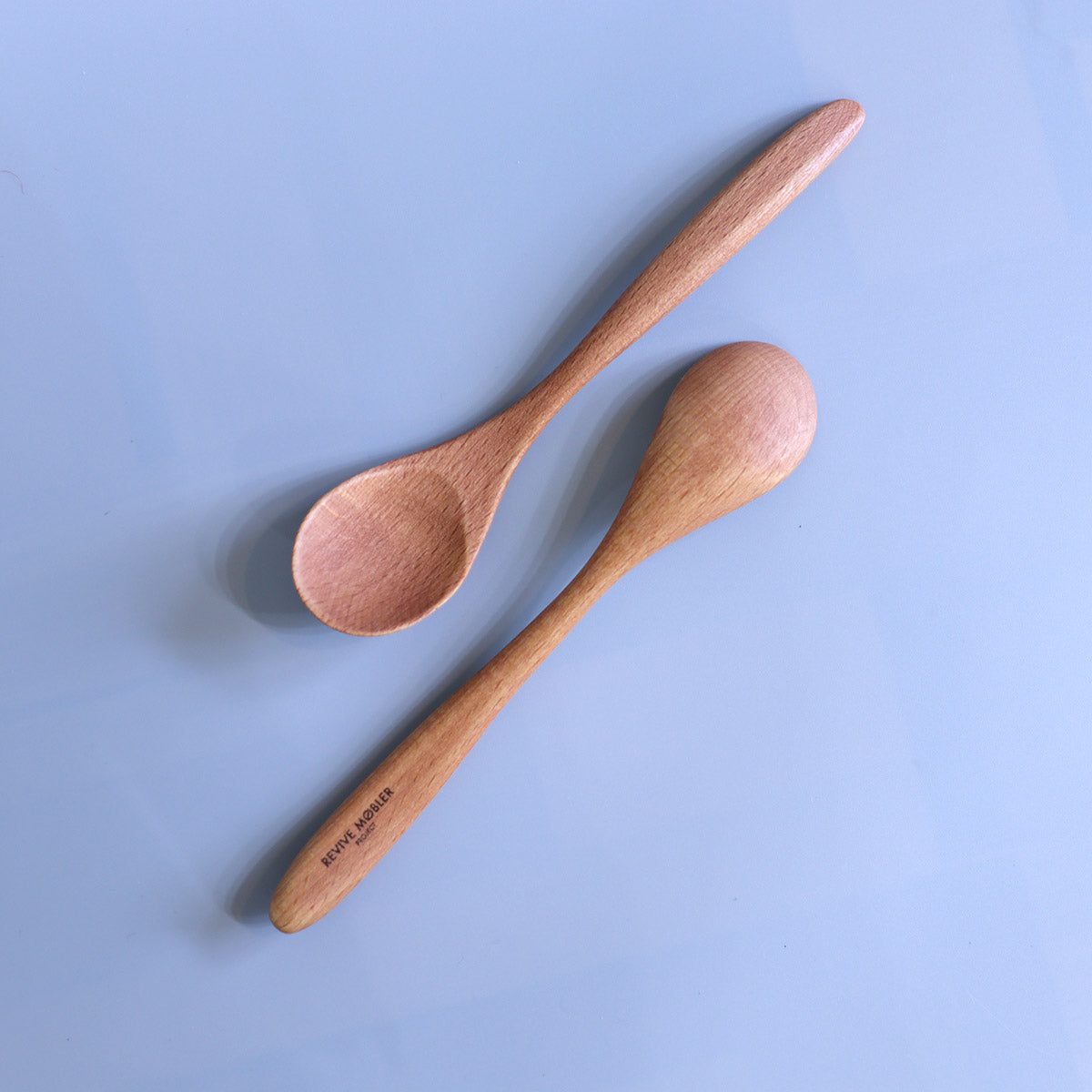 不要になった古い家具の木材から作った スプーン カトラリー 木の食器 【ビーチ】リバイブモブラープロジェクト