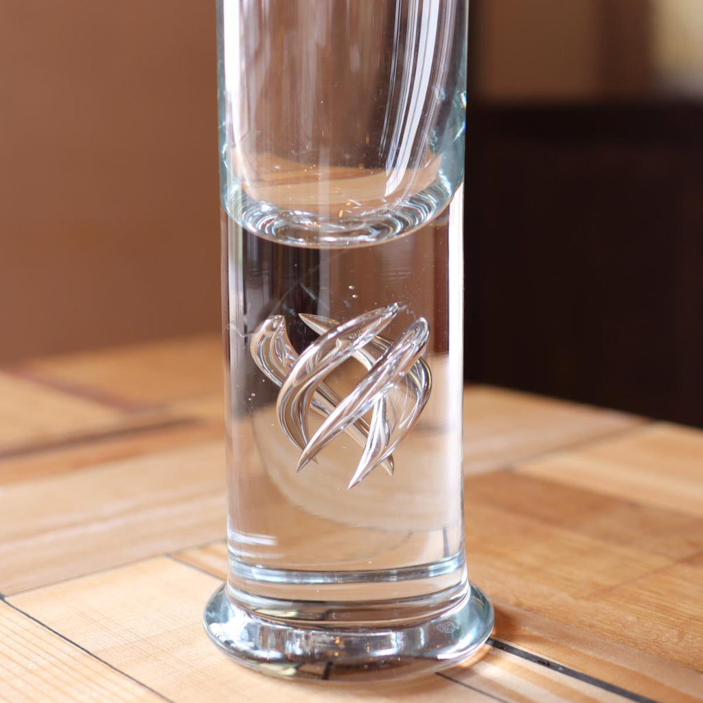 未使用品 YAMAGUCHI GLASS ヤマグチガラス フラワーベース 花瓶