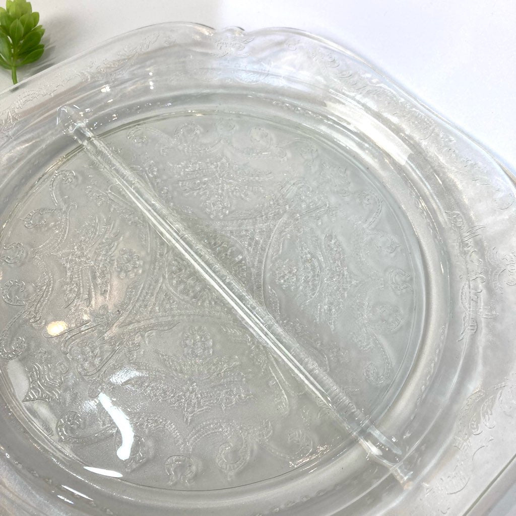 インディアナグラス / indiana glass マドリッド・ディバイデッドプレート ヴィンテージ