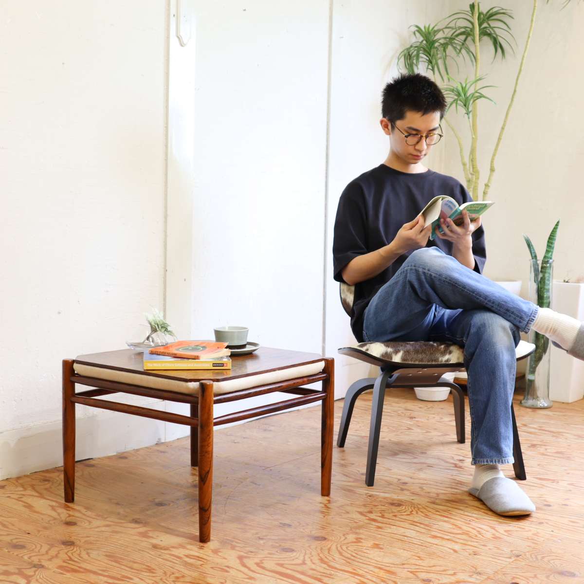 ヴィトラ / Vitra ラウンジチェアウッド LCW チャールズ&レイ・イームズ 中古