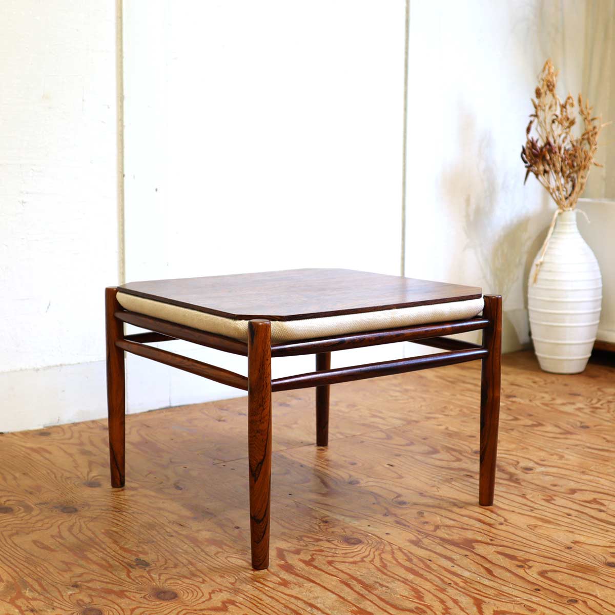 サイドテーブル スツール オットマン ローズウッド デンマーク 北欧デンマーク ヴィンテージ