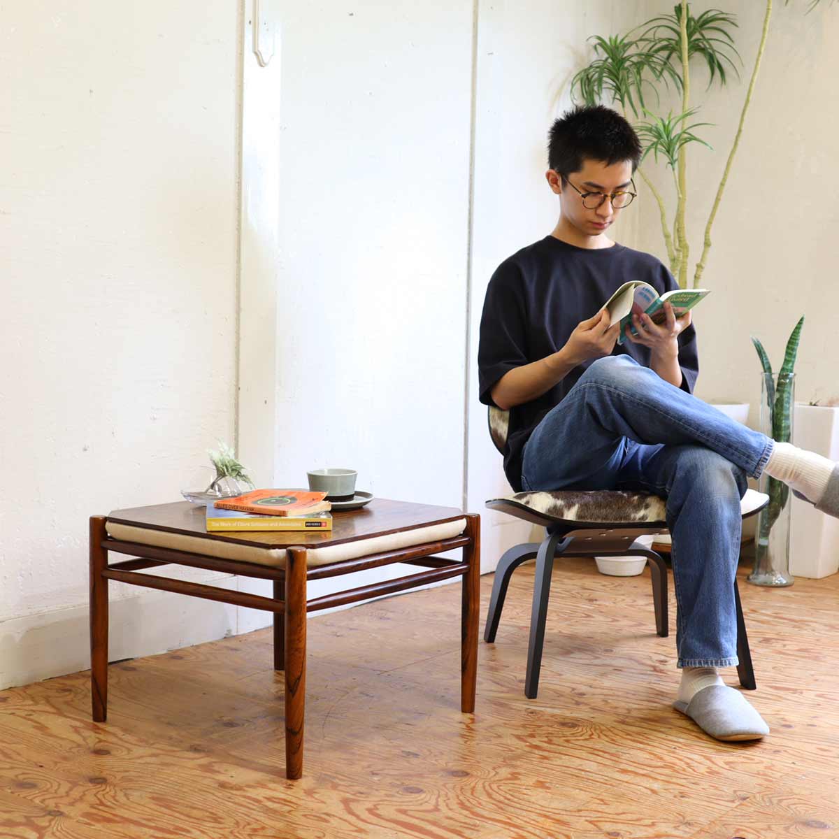 サイドテーブル スツール オットマン ローズウッド デンマーク 北欧デンマーク ヴィンテージ