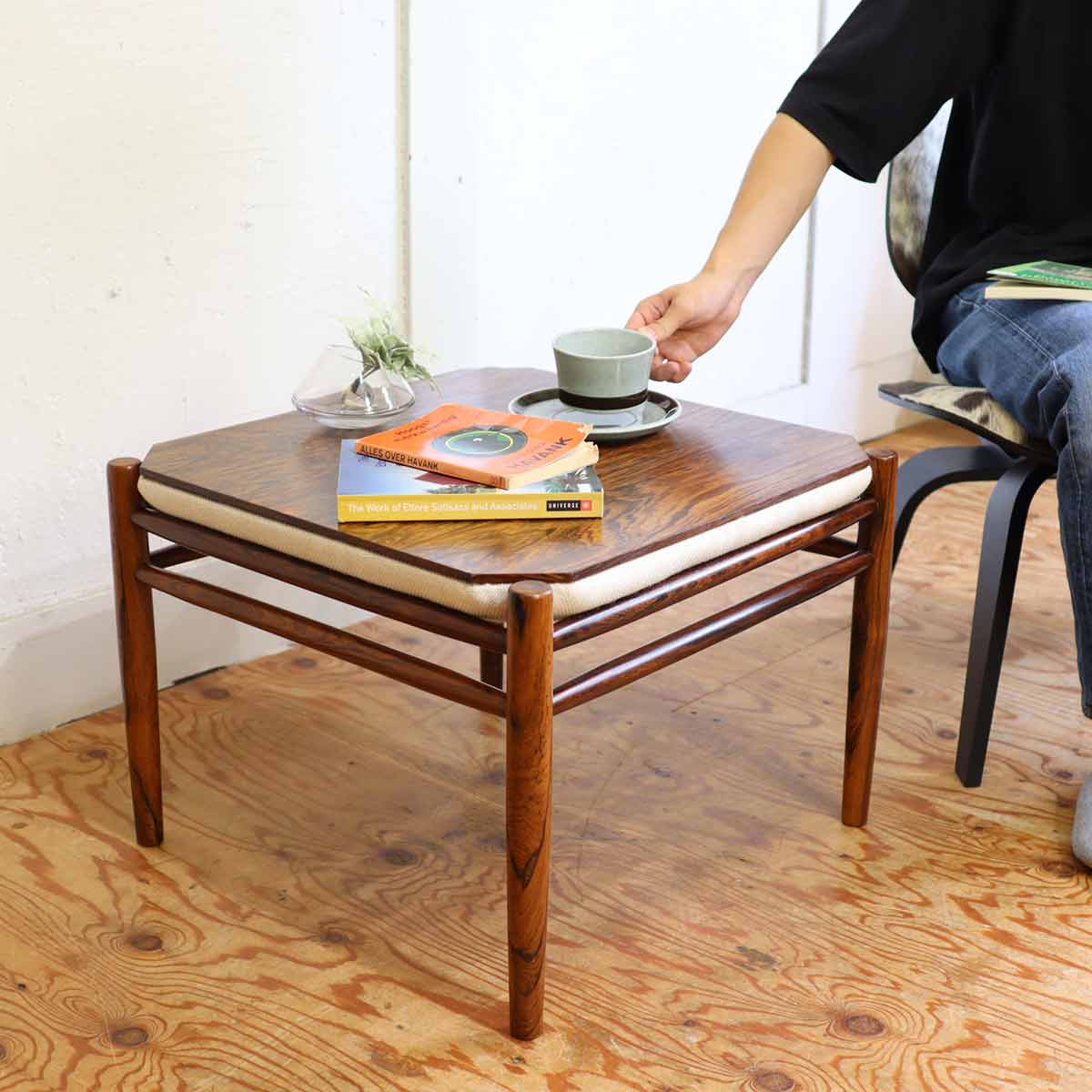 サイドテーブル スツール オットマン ローズウッド デンマーク 北欧デンマーク ヴィンテージ