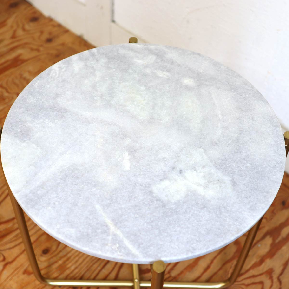 ザイファー / ZUIVER TIMPA MARBLE SIDE TABLE コーヒーテーブル サイドテーブル  ラウンドテーブル 大理石 中古