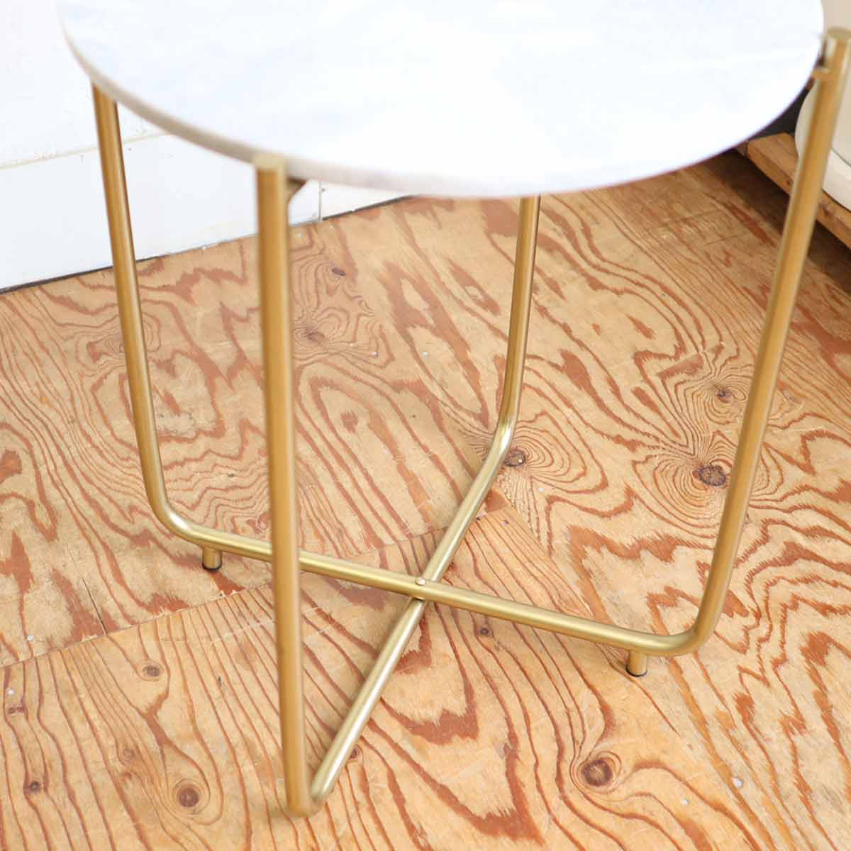 ザイファー / ZUIVER TIMPA MARBLE SIDE TABLE コーヒーテーブル サイドテーブル  ラウンドテーブル 大理石 中古