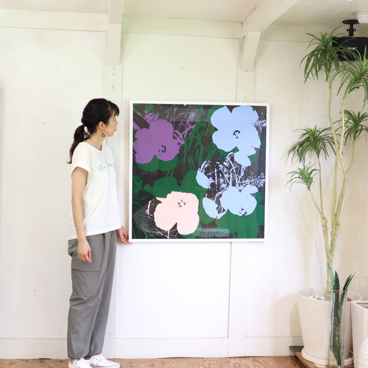 版画 サンデーBモーニング 「Flower11.64」アンディ・ウォーホル シルクスクリーン 保証書あり 中古