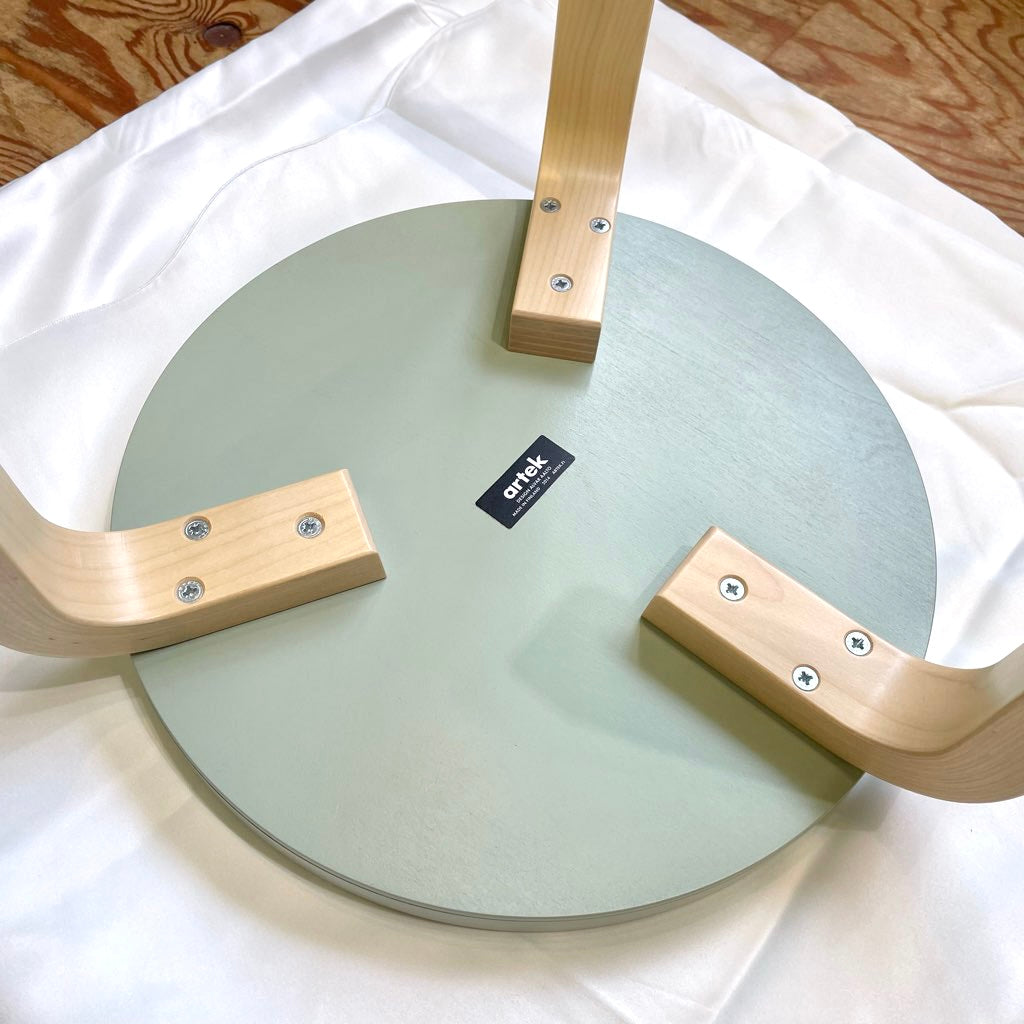 アルテック / Artek スツール60 グリーン ラッカー アルヴァ・アアルト 中古