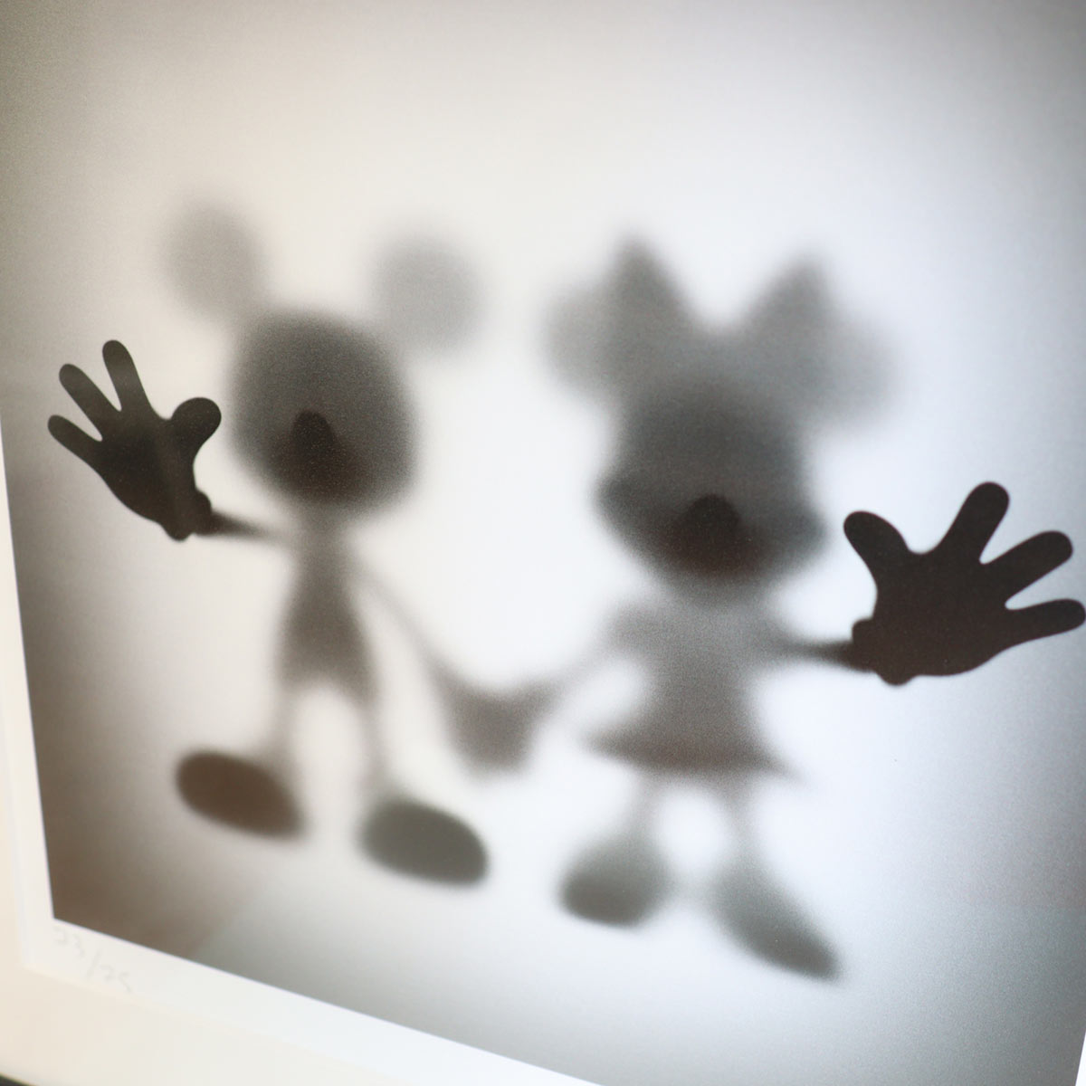 What's his name Gone M and M 2020 ミッキー&ミニー ディズニー 版画 シルクスクリーン 絵画 中古