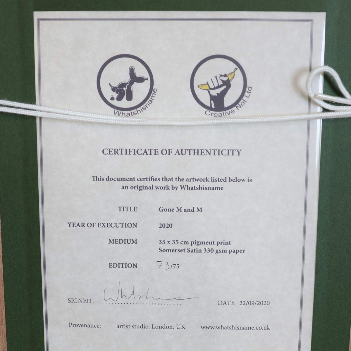 What's his name Gone M and M 2020 ミッキー&ミニー ディズニー 版画 シルクスクリーン 絵画 中古