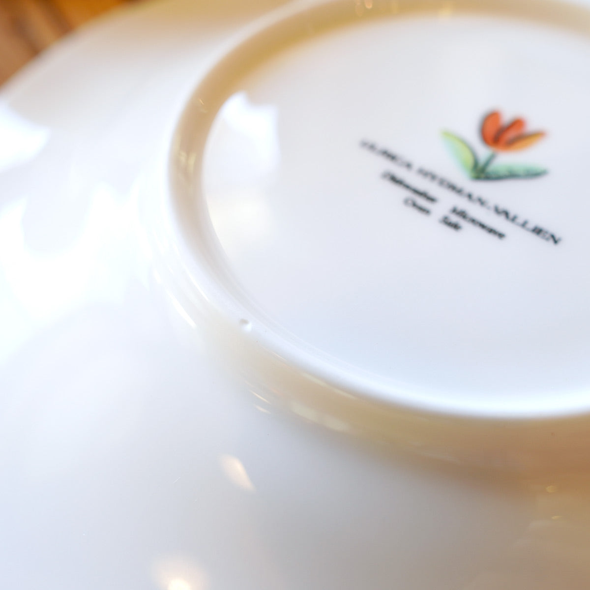 ウルリカ・ヒードマン・ヴァリーン / Ulrica Hydman-Vallien チューリップ カップ&ソーサー レッド 北欧 ヴィンテージ