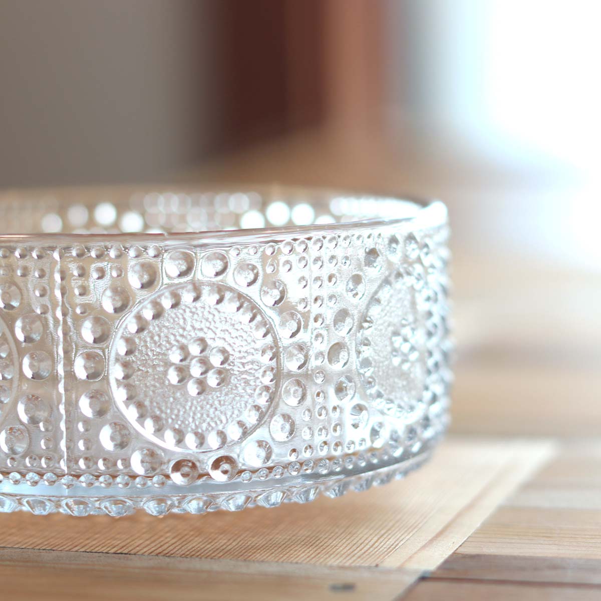 リーヒマエンラシ / Riihimäen Lasi グラッポニア ボウル クリア 12㎝ ヴィンテージ