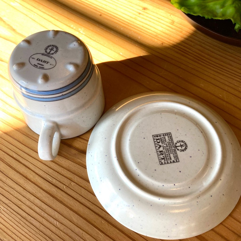 グスタフスベリ / Gusatavsberg ダート / DART カップ&ソーサー ヴィンテージ