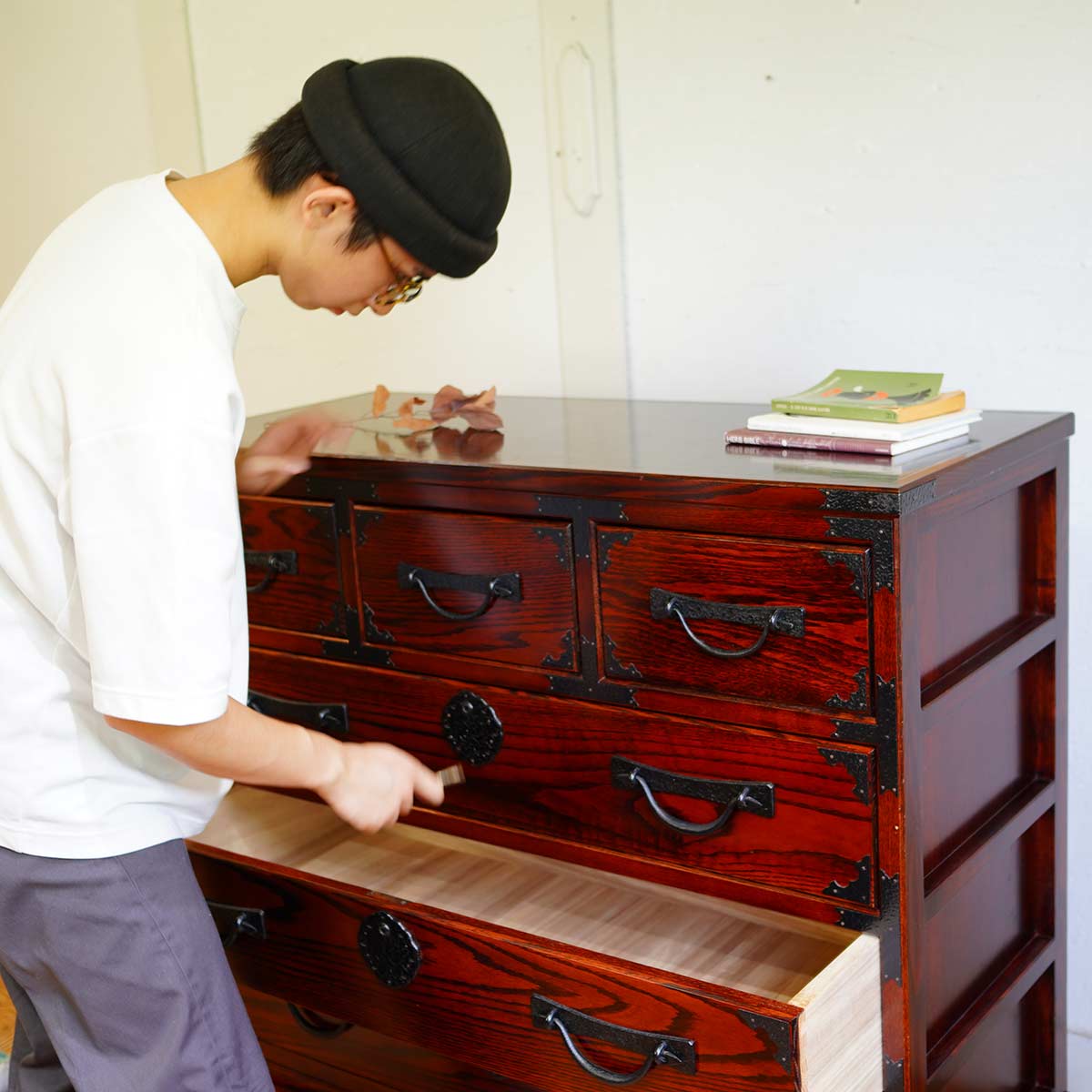 車箪笥 和家具 4段 民芸家具 古民具 中古