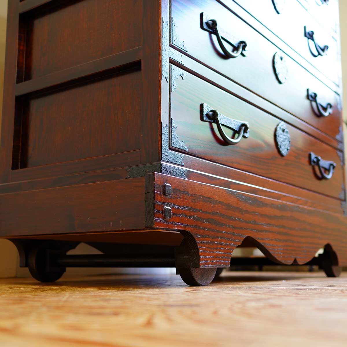 車箪笥 和家具 4段 民芸家具 古民具 中古