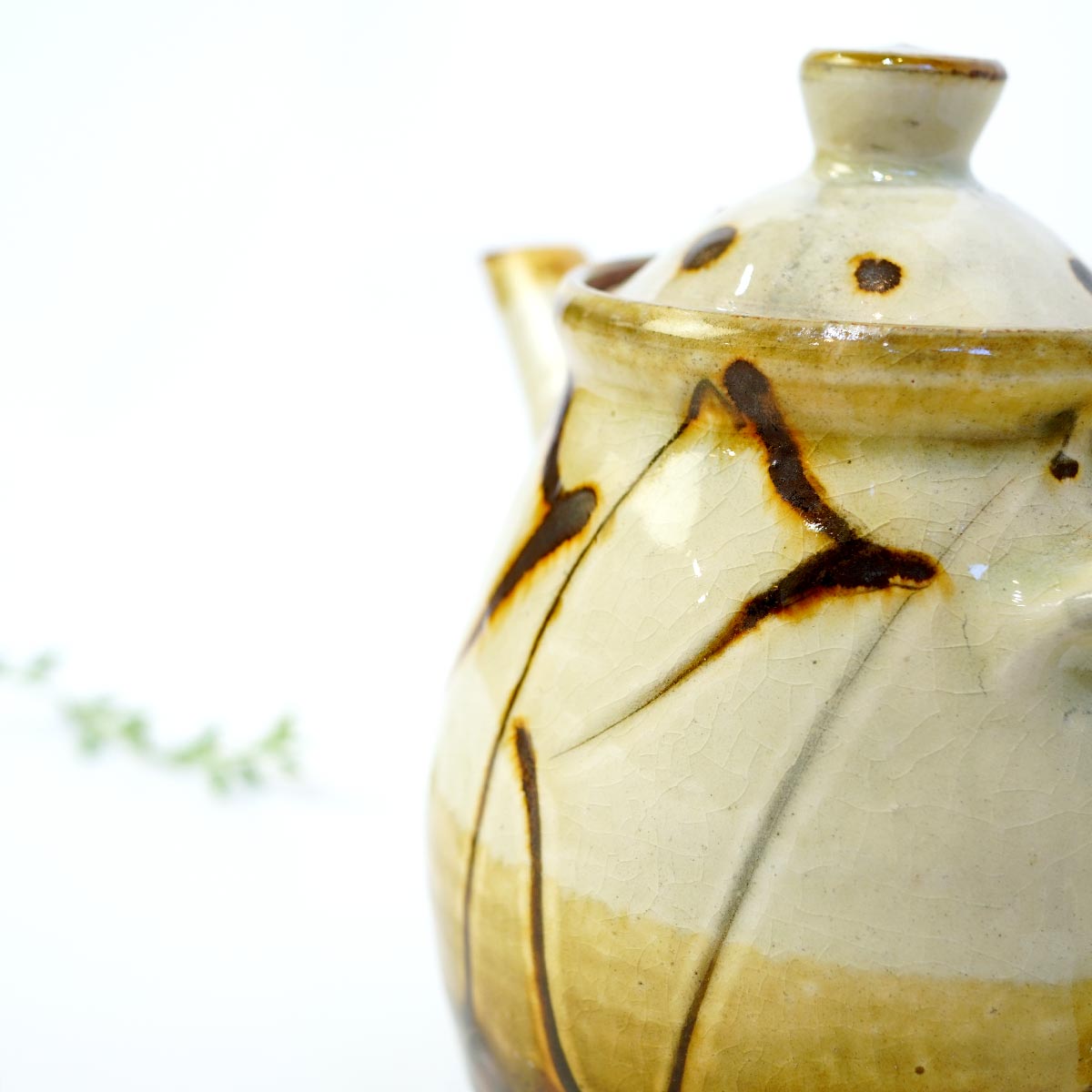 柴田雅章 急須 ポット スリップウェア 丹波焼 未使用