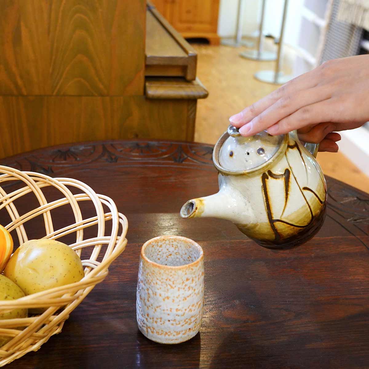 柴田雅章 急須 ポット スリップウェア 丹波焼 未使用