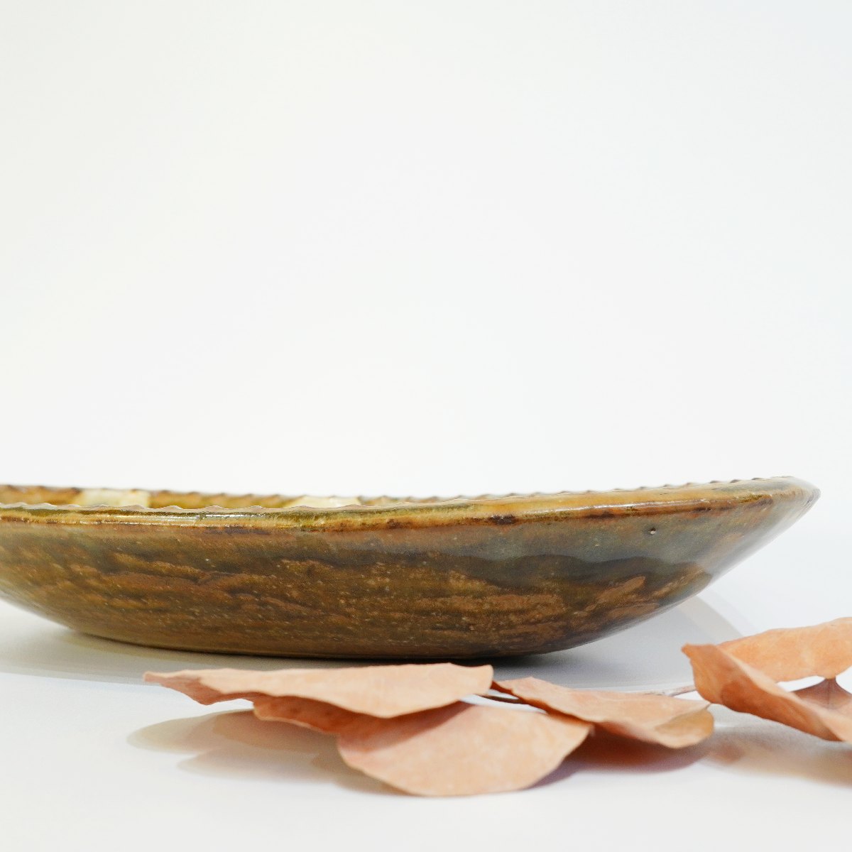 柴田雅章 楕円皿 スリップウェア 丹波焼 未使用
