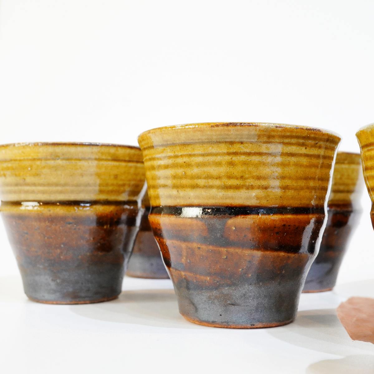 柴田雅章 湯呑み茶わん 6個set 丹波焼 未使用