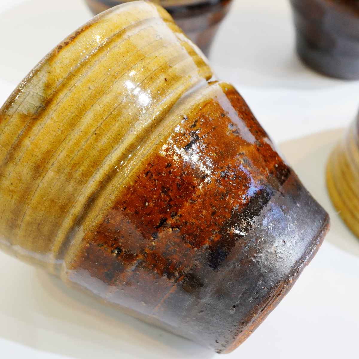 柴田雅章 湯呑み茶わん 6個set 丹波焼 未使用