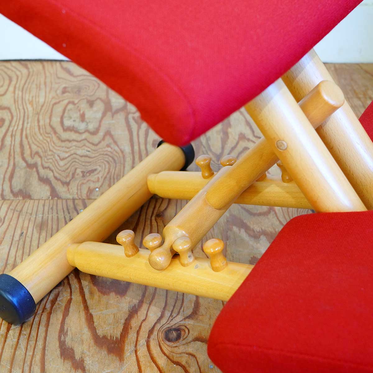 ヴァリエール / VARIER バランスチェア マルチ・バランス / MULTI レッド ピーター・オプスヴィック ストッケ 中古