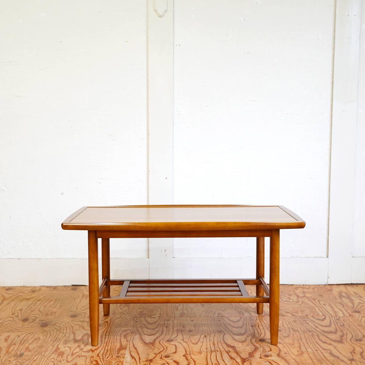 カリモク「New Standard」10万 ローテーブル ラウンド 机 丸型 ナラ材  