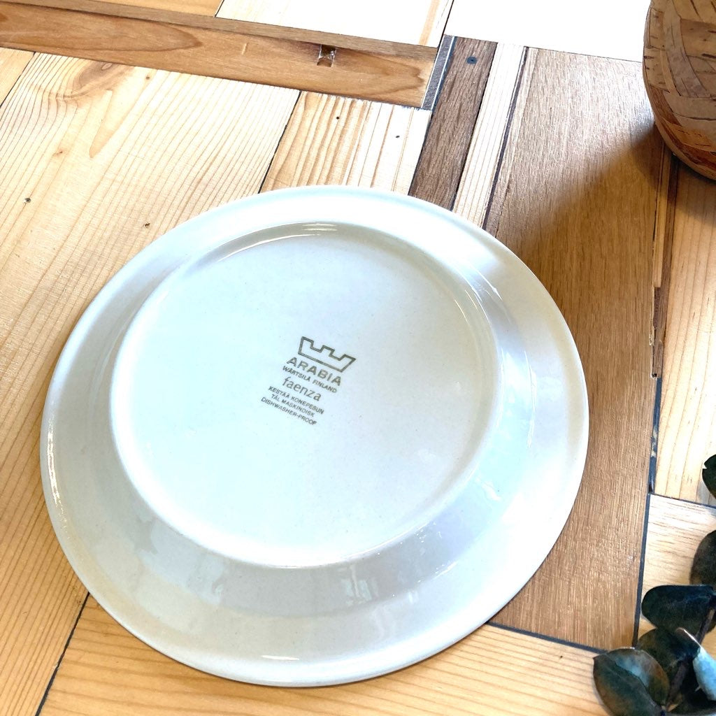 アラビア / ARABIA ファエンツァ / Faenza プレート 丸皿 ブラウン ヴィンテージ